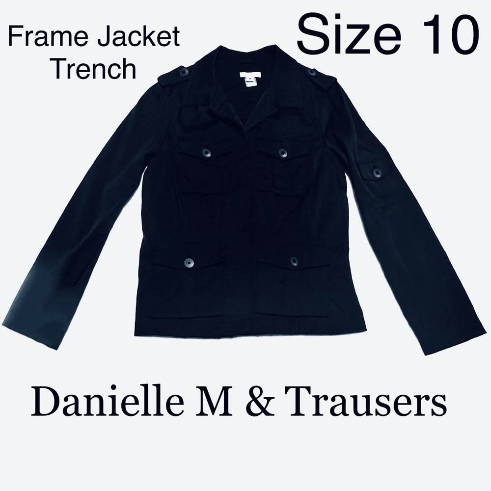 Frame Jacket Trench Fall Spring Top Blazer